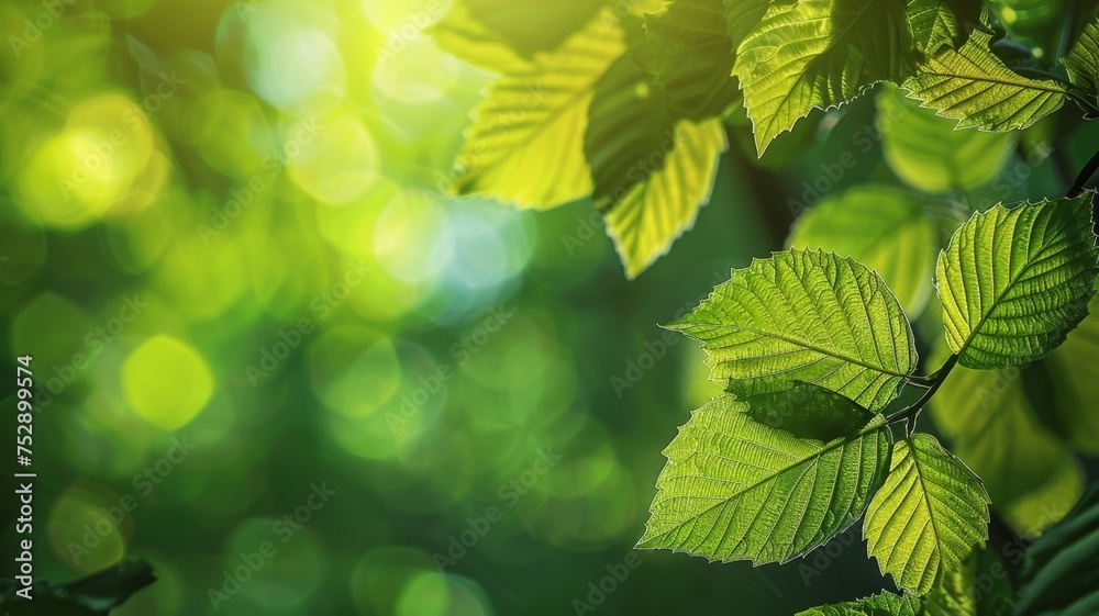 Summer green background poster with tree leaves. Free space for text. Summer green background poster with tree leaves. Free space for text.