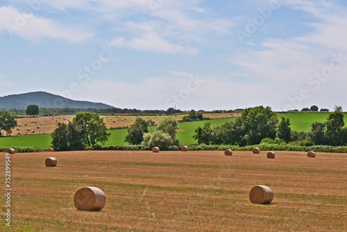 Balle di fieno nella campagna di Soriano nel Cimino, Viterbo, Tuscia - Lazio photo