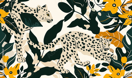 seamless leopard pattern