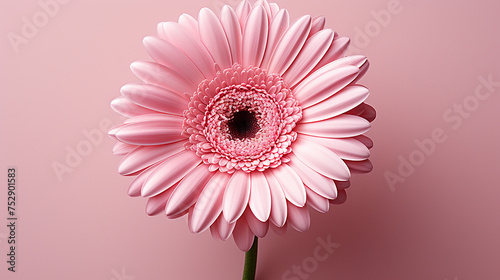 pink blooming gerbera flower, generative ai