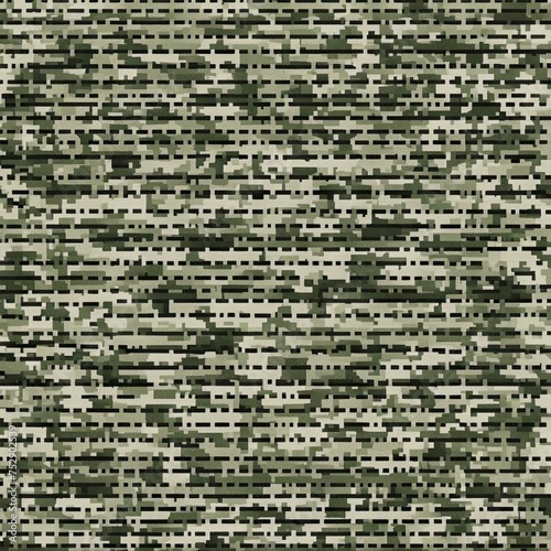 Camouflage Digital Pixel Pattern Textile Background Camo Multicam Woodland