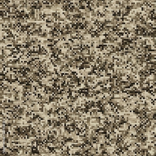 Camouflage Digital Pixel Pattern Textile Background Camo Multicam Woodland © Aram