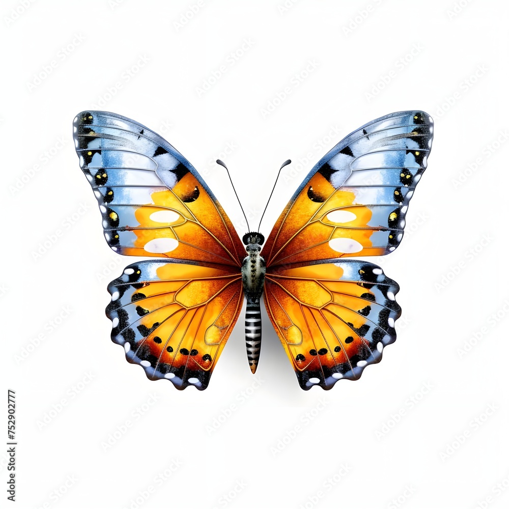 butterfly on white background