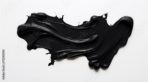 black ink splashes