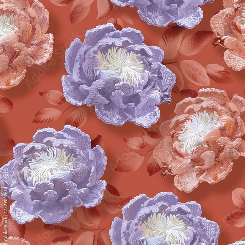Seamless pattern featuring ...