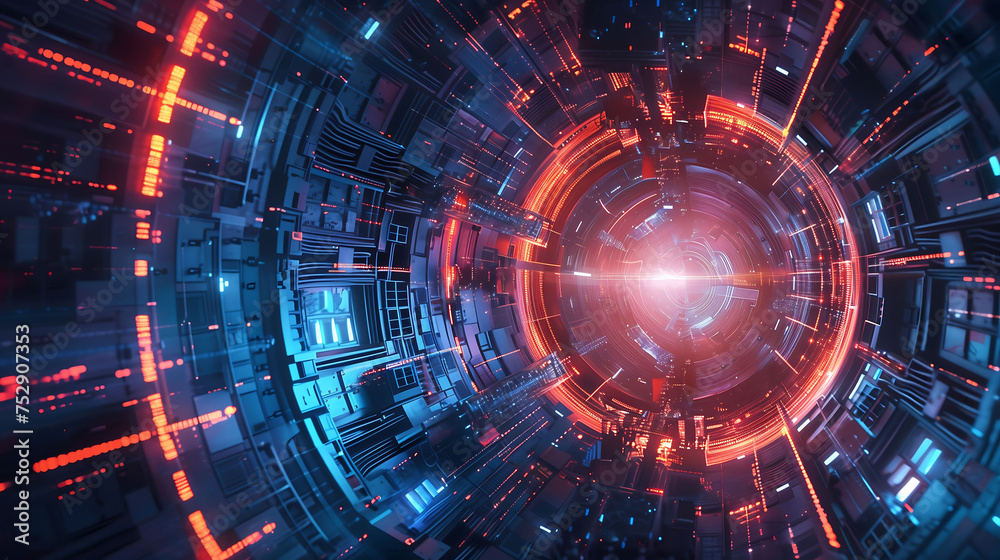 Futuristic holographic elements sci-fi background, modern technology. Futuristic holographic elements sci-fi background, modern technology.