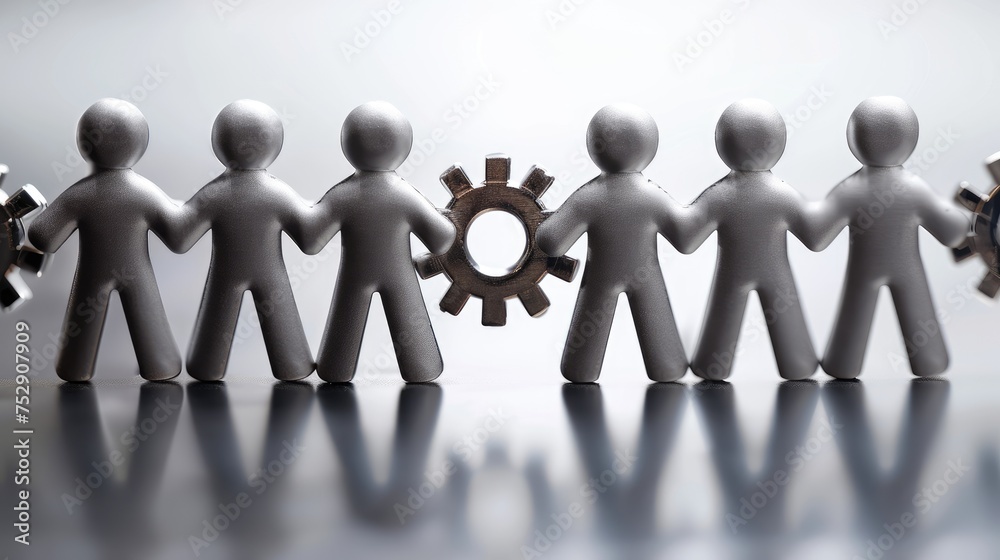 Power of teamwork, collaborative synergy driving success, fostering ...