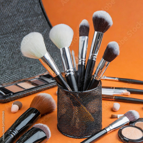makeup brushes and makeup