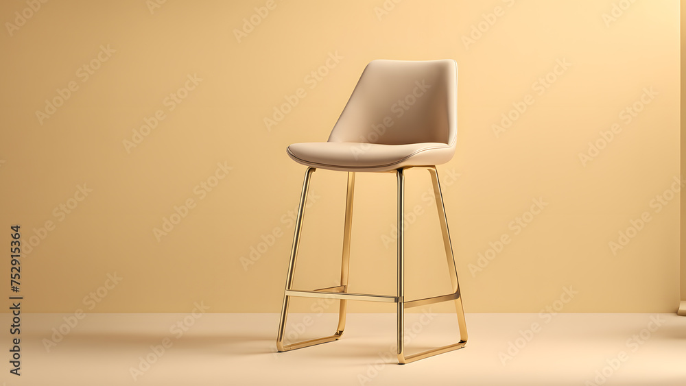 3D Gold Bar Stool for Creating a Welcoming Atmosphere in Cafe and Coffee Shop Spaces 3D Gold Bar Stool for Creating a Welcoming Atmosphere in Cafe and Coffee Shop Spaces