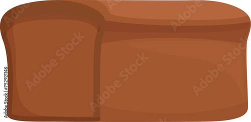 Wheat bread icon cartoon vector. Wheat cake. Machine industry product