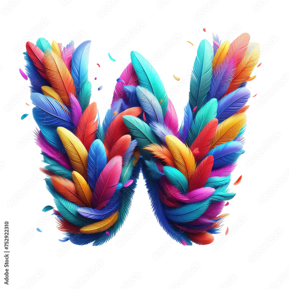 Isolated 3D Letter on a Clear PNG Canvas Generative AI Isolated 3D Letter on a Clear PNG Canvas Generative AI
