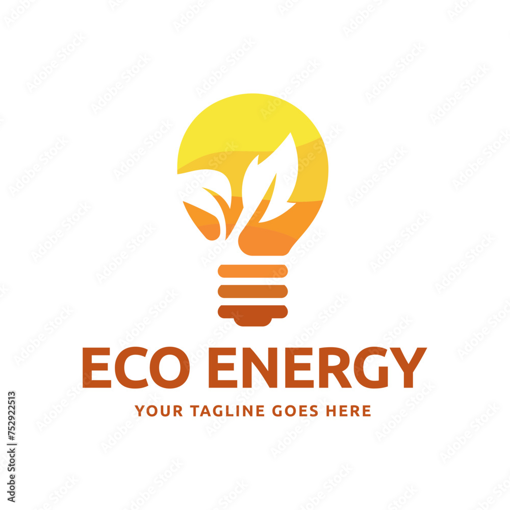 Ecology bulb lamp with leaf logo. Renewable eco power logo vector Ecology bulb lamp with leaf logo. Renewable eco power logo vector