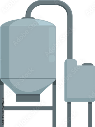Baking equipment harvest icon cartoon vector. Kitchen machine. Bread production