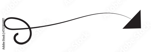 Elegant arrows set for business plan, presentation and education. Sign, Symbol, Hand drawn arrow collection