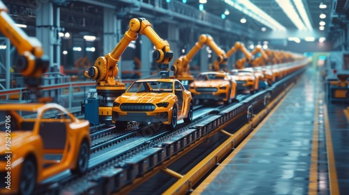 Robotic Arms on Assembly Line