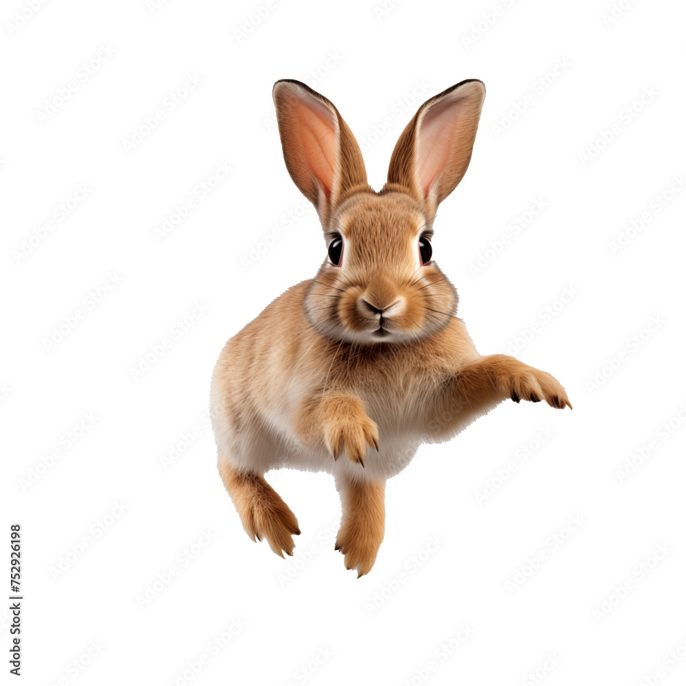 Fototapeta premium rabbit jumping
