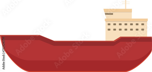 Arctic exploration ship icon cartoon vector. Scientist travel. Station science explorer