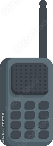 Arctic exploration walkie talkie icon cartoon vector. Cold travel. Scientist station