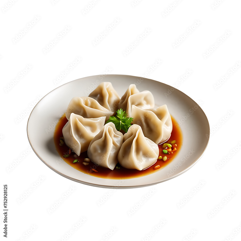 Dumpling image isolated on a transparent background PNG photo