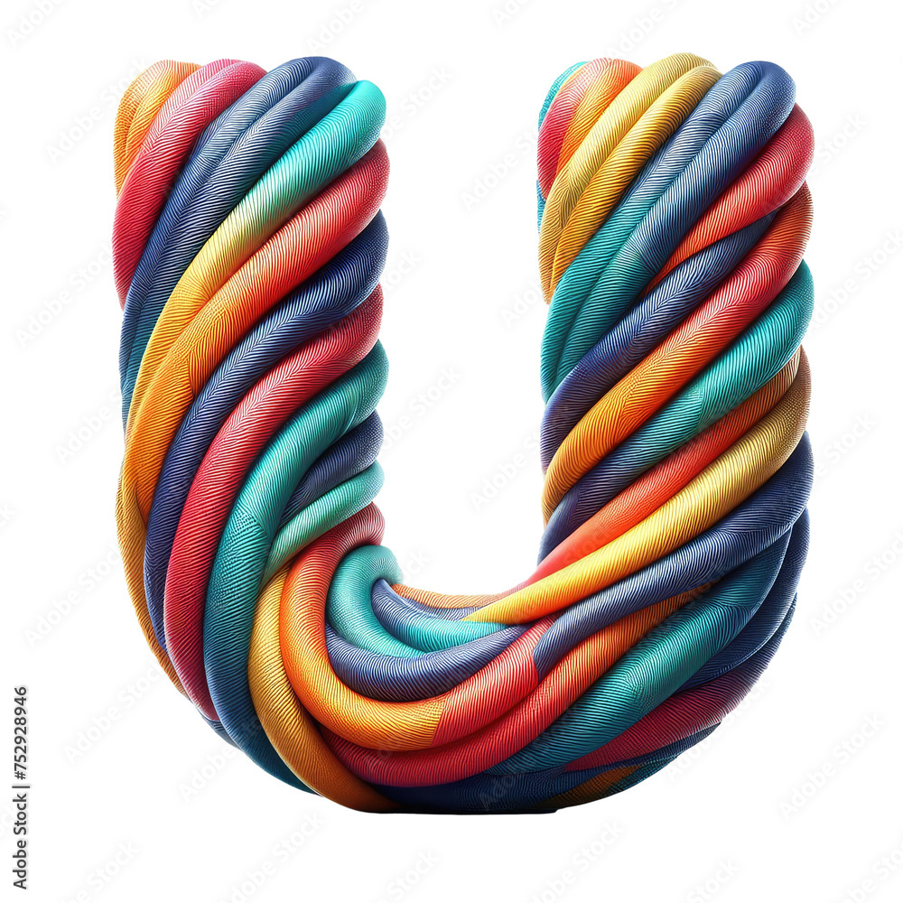 custom made wallpaper toronto digitalIsolated 3D Letter on a Clear PNG Canvas Generative AI