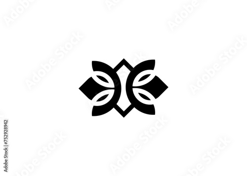 Lotus abstract icon design illustration. Vector logo design template.