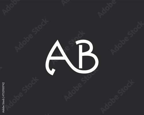 Free Download creative letter BA or AB logo design vector - GFXLoad