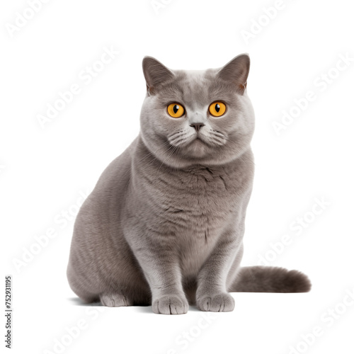 british cat isolated on white background © Creative-Touch