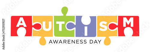 World Autism Awareness Day - motivation and inspiration positive quote lettering phrase calligraphy, typography. Hand written black text with white background. Vector element.