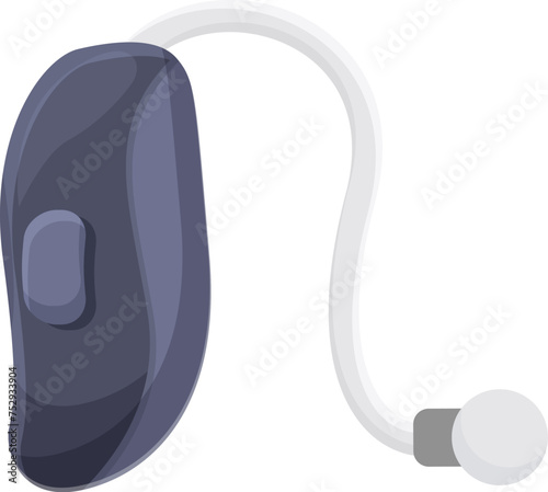 Volume loud hearing aid icon cartoon vector. Medical care. Organ care hear