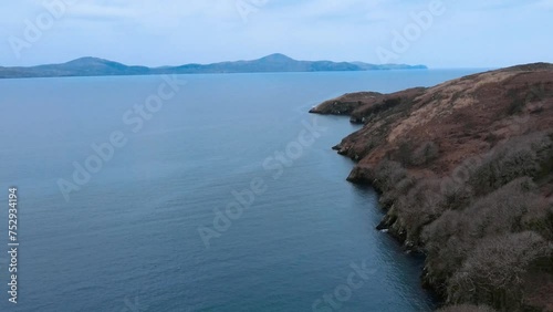 aerial view of cliff Sheep's Head in ireland