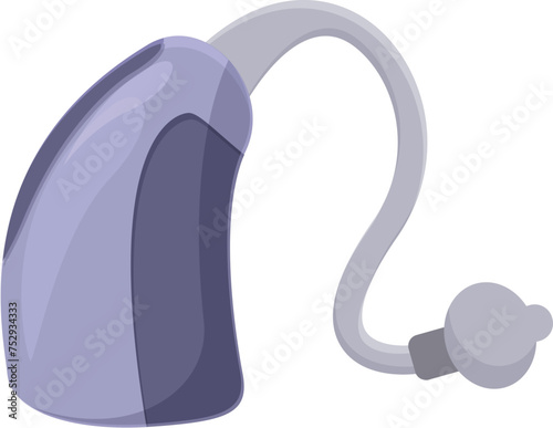 Level hearing aid icon cartoon vector. Noisy level. Sound level equipment