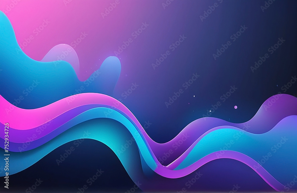 Fluid Gradient Background with Space for Text Fluid Gradient Background with Space for Text