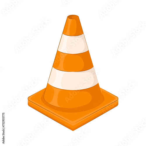 Illustration of traffic cone 