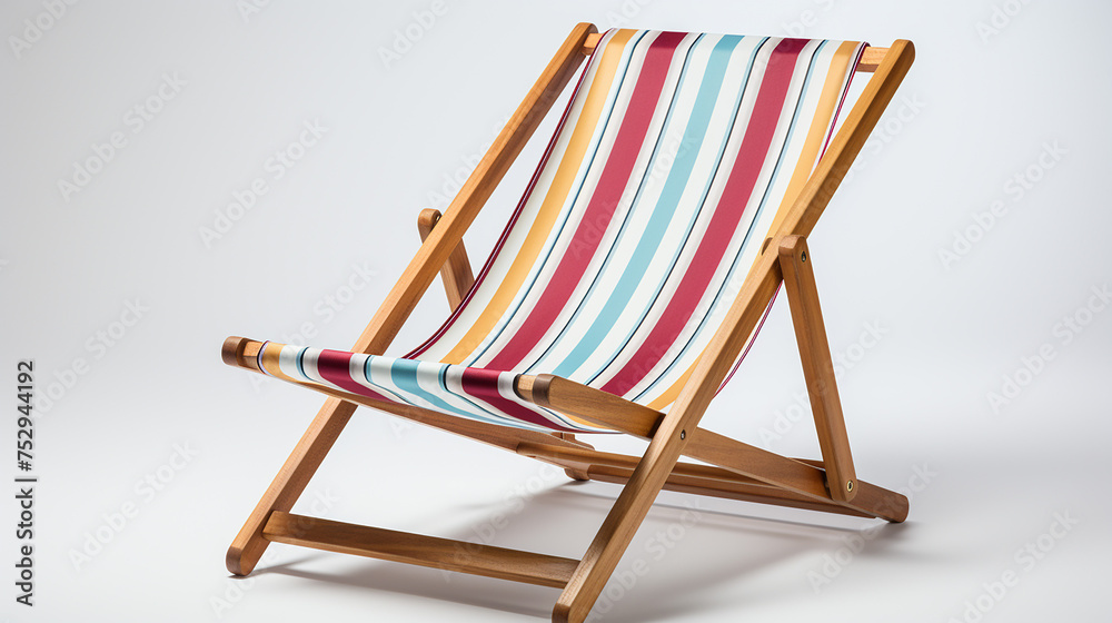 3d rendered photo of a deck chair photo, generative ai