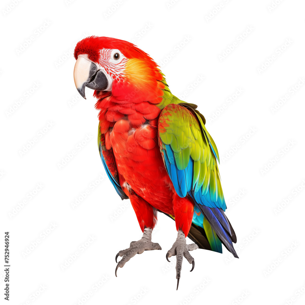 Fototapeta premium red and yellow macaw ara