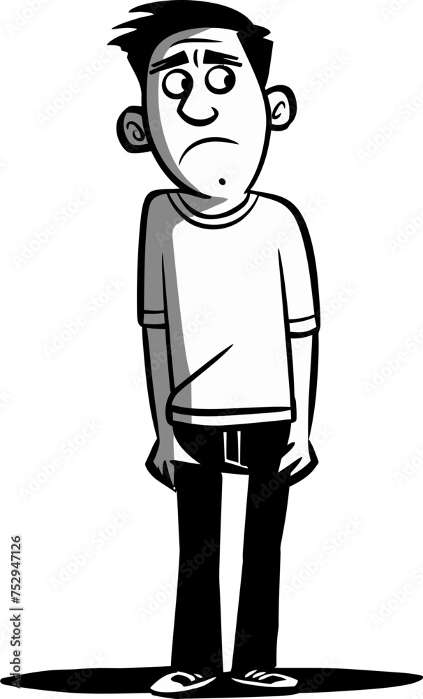 Man and Skyscraper Urban Ascent in Vector Graphics Man and Skyscraper Urban Ascent in Vector Graphics