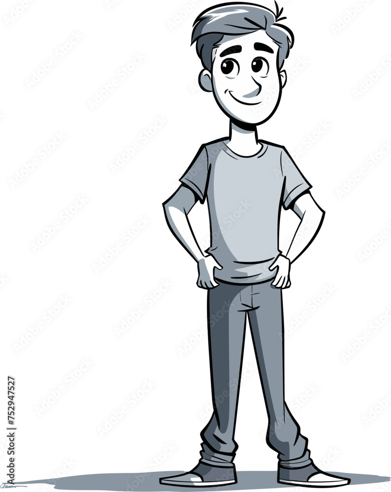 Man in Moonlight Lunar Reflection in Vector Art Man in Moonlight Lunar Reflection in Vector Art