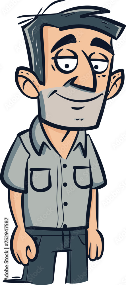 Man and Wind Farm Sustainable Energy in Vector Graphics Man and Wind Farm Sustainable Energy in Vector Graphics