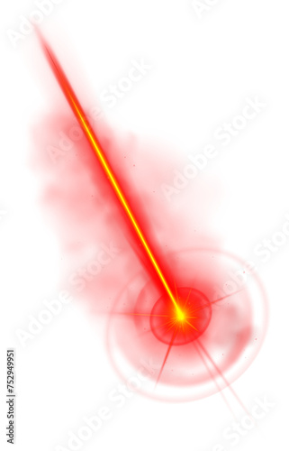 Red Laser Shot Beam