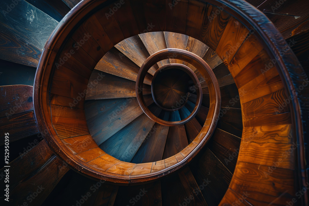 Fototapeta premium A spiral staircase