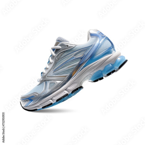 blue shoes isolated on white