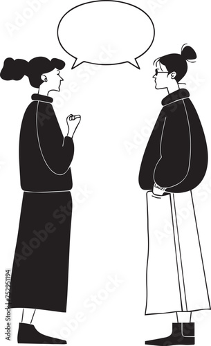 two women having a conversation