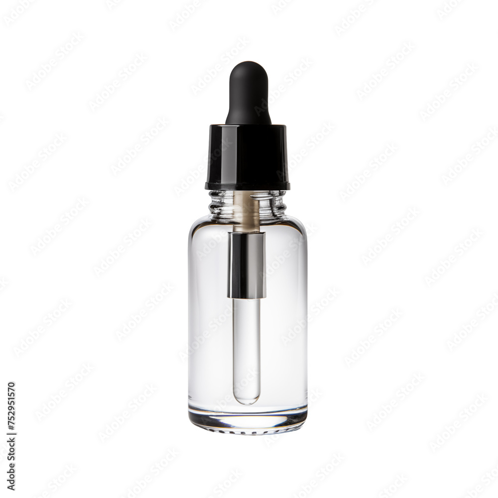 pink perfume bottle isolated