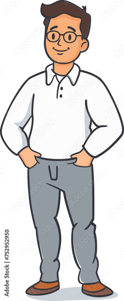 Man and Cityscape Urban Landscape in Vector Graphics Man and Cityscape Urban Landscape in Vector Graphics