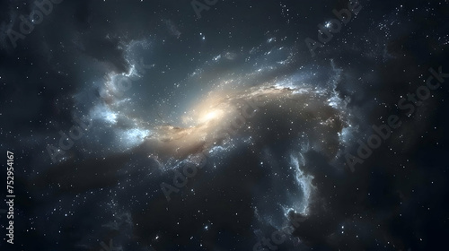 A orion galaxy in a immersive sky. High-resolution