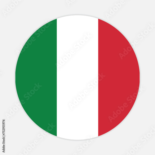 Free Download Italy national flag vector icon design. Italy circle flag. Round of Italy flag.
 - GFXLoad