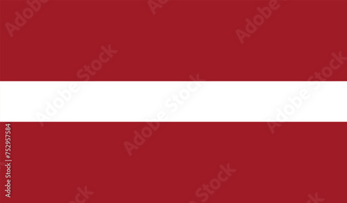 Flat Illustration of Latvia flag. Latvia national flag design. 