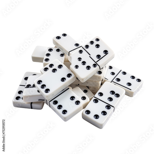 dominoes on white background