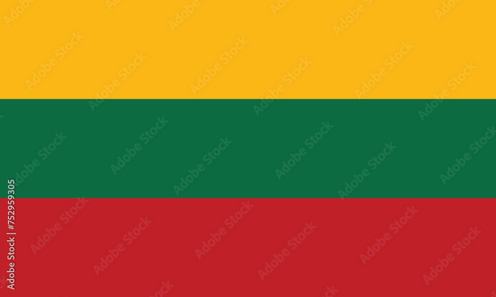 Flat Illustration of Lithuania flag. Lithuania national flag design.
Flat Illustration of Lithuania flag. Lithuania national flag design.