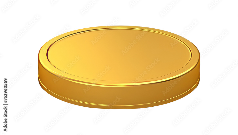gold coin isolated on transparent background cutout gold coin isolated on transparent background cutout